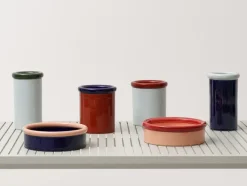ROD krukke, dark blue/terracotta fra Nine