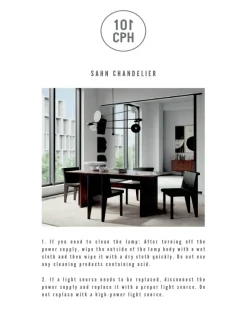 Sahn Chandelier, bronze fra 101 Copenhagen