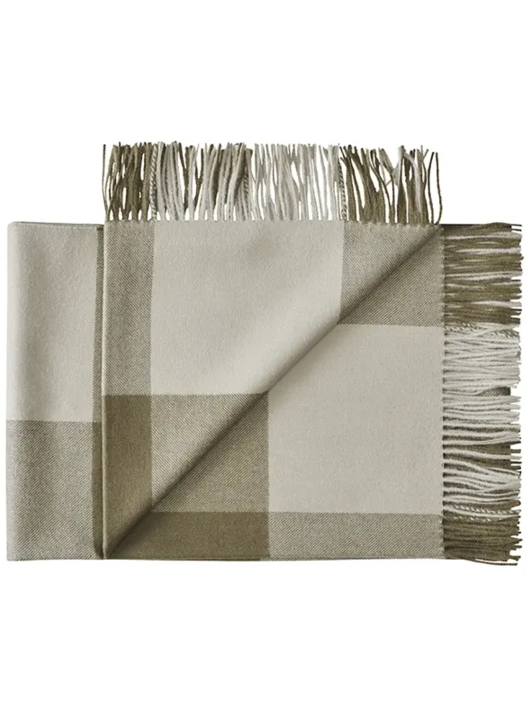 Santa Fe Plaid, umber fra Silkeborg Uldspinderi