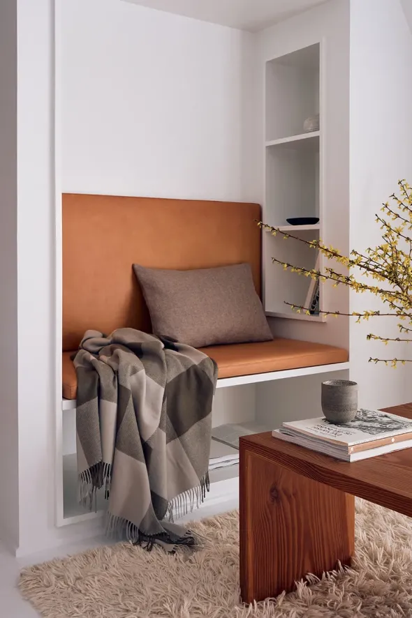 Santa Fe Plaid, umber fra Silkeborg Uldspinderi