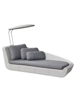 Savannah Daybed, venstre i hvid/grå fra Cane-line