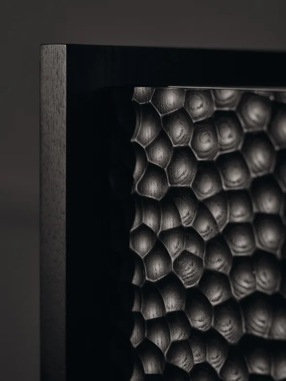 Scarni Pedestal Cabinet, Dark Stained Ash fra Ferm Living