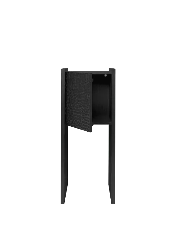 Scarni Pedestal Cabinet, Dark Stained Ash fra Ferm Living