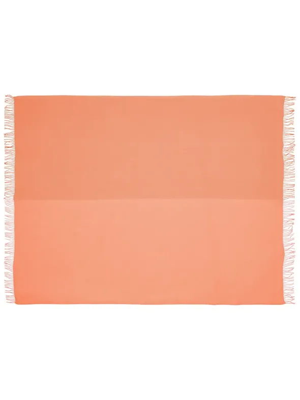 Secret Plaid, coral/amber fra Silkeborg Uldspinderi