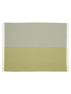 Secret Plaid, lime/moss fra Silkeborg Uldspinderi