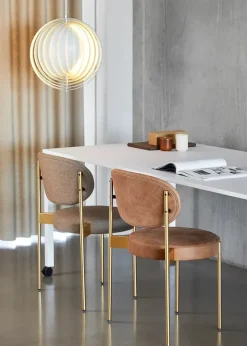 Serie 430 spisestol, messing af Verner Panton