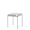 Sett LN11 Sidebord, bianco carrara marble/ dark chrome fra &Tradition