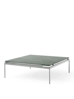 Sett LN13 Sofabord, verde guatemala marble / dark chrome fra &Tradition