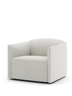 Shore Lounge Chair Extended Base, quill fra New Works