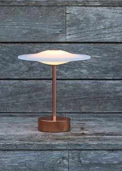Sinus 22 Portable bordlampe, kobber af Piet Hein