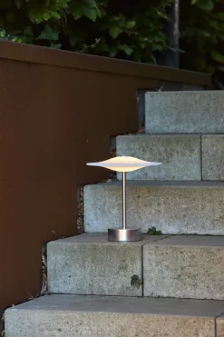Sinus 22 Portable bordlampe, stål af Piet Hein