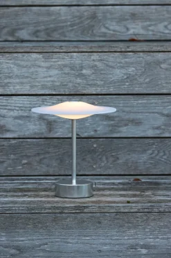 Sinus 22 Portable bordlampe, stål af Piet Hein