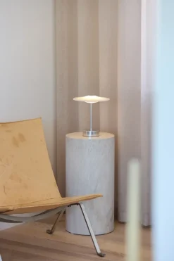 Sinus 22 Portable bordlampe, stål af Piet Hein