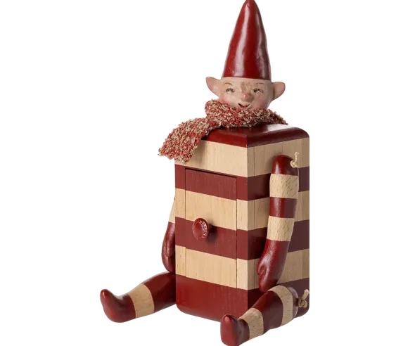 Skuffenisse – Elf with Drawer, rød fra Maileg