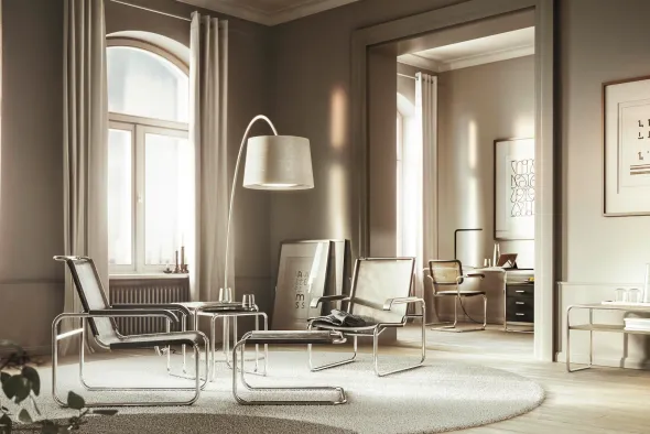 S 35 LH fodskammel fra Thonet