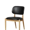 Slow spisebordsstol i eg, Ultra Black 41599 CMHR fra Stellar Works