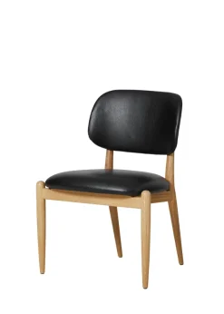 Slow spisebordsstol i eg, Ultra Black 41599 CMHR fra Stellar Works