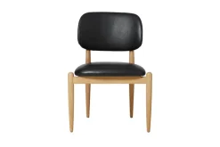 Slow spisebordsstol i eg, Ultra Black 41599 CMHR fra Stellar Works