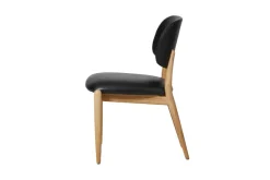 Slow spisebordsstol i eg, Ultra Black 41599 CMHR fra Stellar Works