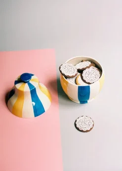 Sobremesa stripe cookie jar fra Hay