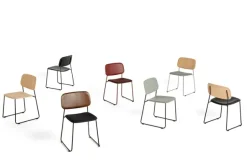 Soft Edge 50 Sled, polstret stol fra Hay