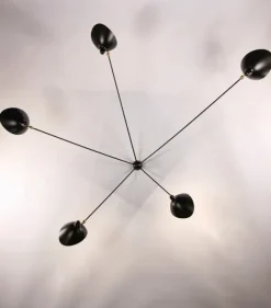 Spider Big Wall Lamp w/5 Fixed Arms af Serge Mouille