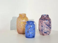Splash Vase, Roll neck blue fra Hay