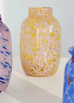 Splash Vase, Round light pink and yellow fra Hay