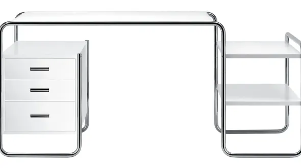 S 285 skrivebord, krom fra Thonet
