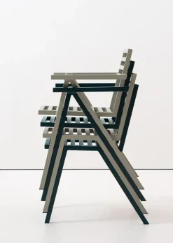 Stacking Arm Chair, grøn fra 19 Outdoors