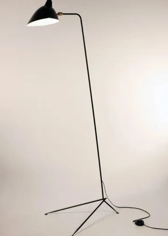 Standing Lamp w/1 Head/Arm af Serge Mouille