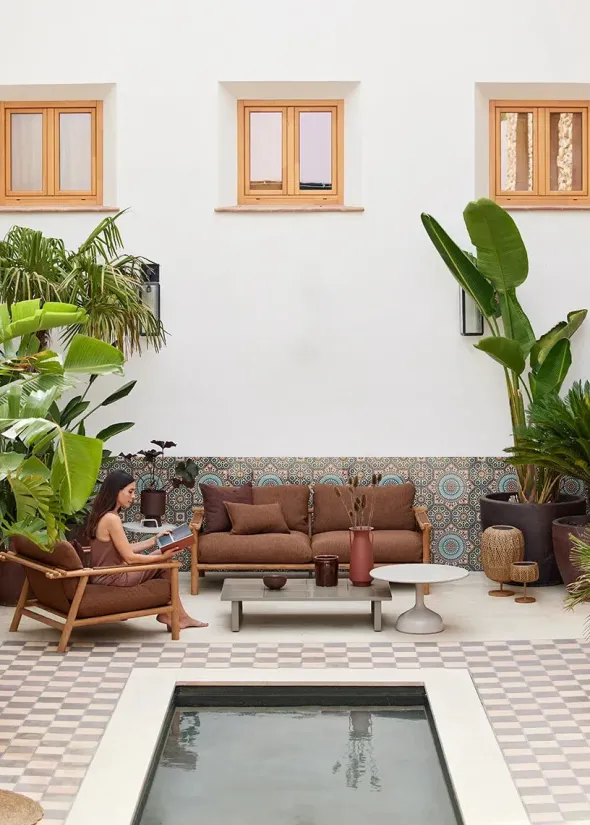 Sticks Loungestol, teak fra Cane-line
