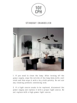 Stingray Chandelier fra 101 Copenhagen