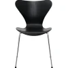 3107 stol i sort ask af Arne Jacobsen