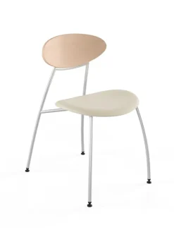 Stone stol, creme læder fra Naver Collection