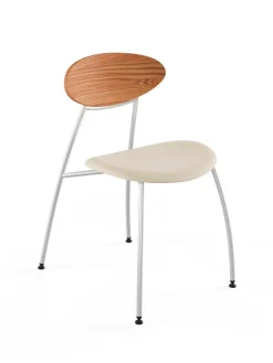 Stone stol, creme læder fra Naver Collection