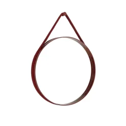 Strap Mirror No 2 Ø50 Red - Spejl fra Hay