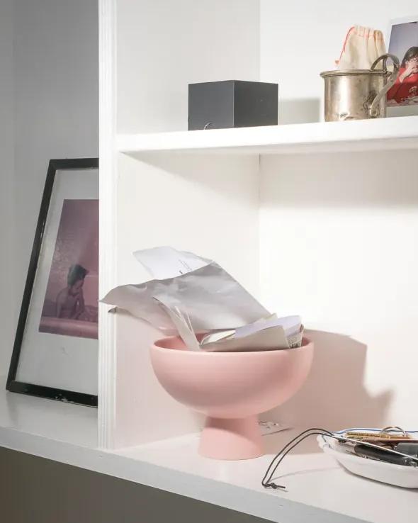 Strøm Skål, coral blush fra raawii