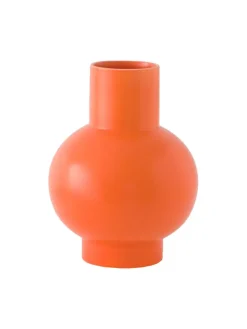 Strøm Vase, vibrant orange fra raawii