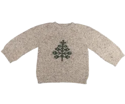 Sweater Strikket størrelse 5-6 år - Træ fra Maileg