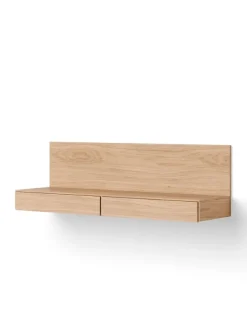Tana Wall Mounted Media Module, oak fra New Works