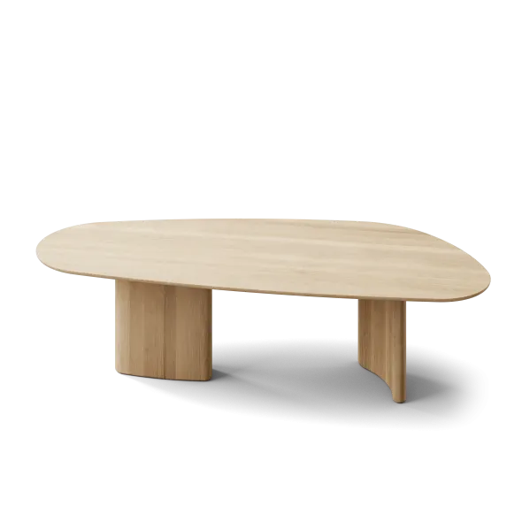 Tangent spisebord, rektangulær hvidolieret eg fra DK3