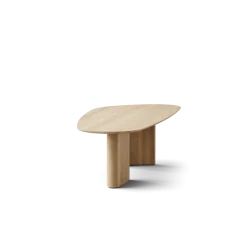 Tangent spisebord, rektangulær hvidolieret eg fra DK3