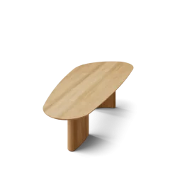 Tangent spisebord, rektangulær olieret eg fra DK3