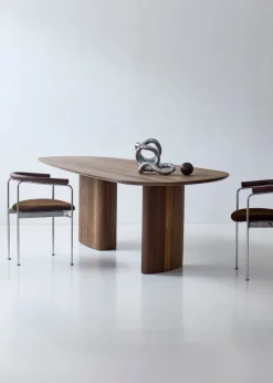 Tangent spisebord, rektangulær olieret røget eg fra DK3
