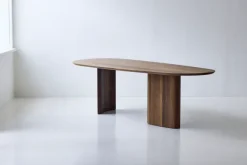 Tangent spisebord, rektangulær olieret røget eg fra DK3