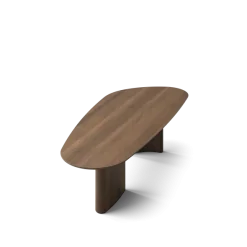 Tangent spisebord, rektangulær olieret røget eg fra DK3