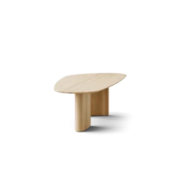 Tangent spisebord, rektangulær sæbebehandlet eg fra DK3