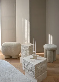 Temple Coffee Table Low, limestone fra 101 Copenhagen