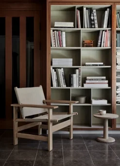 The Canvas Chair, lys olieret eg natur canvas af Børge Mogensen